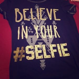 Believe in your selfie tee normally used
